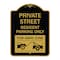 Signmission Private Street Private Street Resident Parking Tow Away Zone Aluminum Sign, 18" x 24", BG-1824-23240 A-DES-BG-1824-23240 - alternate 1
